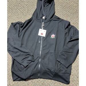 Badgley Mischka Full Zip Hoodie, Original Art Work, Black, Womens 2X, NWT